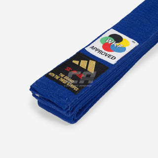 Cinto Adidas Elite WKF Azul com Kanji