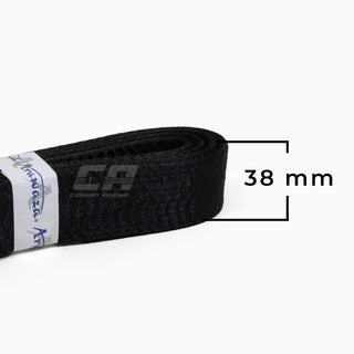 Cinto preto Arawaza cetim 38 mm