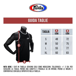 Sem mangas Fairtex MTT36 Preto