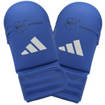 Luvas de Karate-Kumite Adidas Vermelho e Azul WKF homologado sem polegares