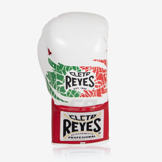 Guantoni Cleto Reyes Professional CB2 Bianco-rosso Mexican con lacci-Combat Arena