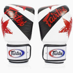 Guantoni Muay Thai Fairtex BGV1 Nation Prints Bianco