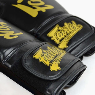 Guantoni Muay Thai Fairtex Super Sparring BGV18 Nero-nero