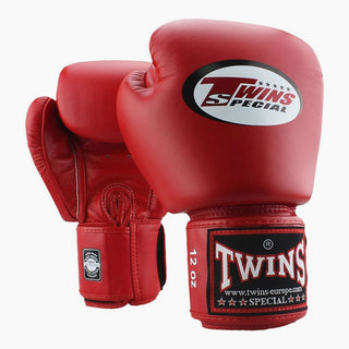 Luvas de Muay Thai Twins Special BGVL3 Vermelho