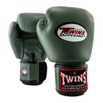 Luvas de Muay Thai Twins Special BGVL3 Verde militar