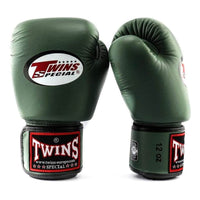 Luvas de Muay Thai Twins Special BGVL3 Verde militar