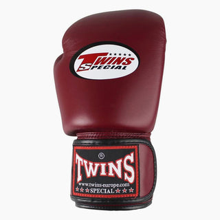 Luvas de Muay Thai Twins Special BGVL3 Vinho tinto