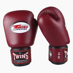 Luvas de Muay Thai Twins Special BGVL3 Vinho tinto