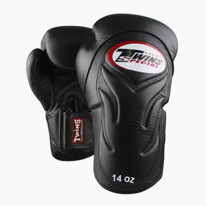 Luvas de Muay Thai Twins Special BGVL6 preto-preto