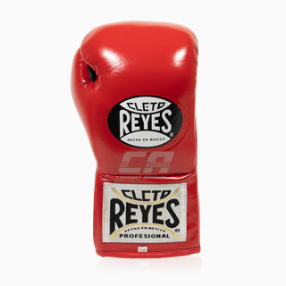 Luvas de Boxe Cleto Reyes Profissional CB2 vermelho-preto com atacadores