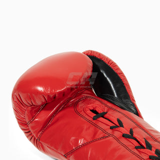 Luvas de Boxe Cleto Reyes Profissional CB2 vermelho-preto com atacadores