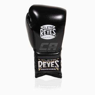 Luvas de Boxe Cleto Reyes Treino tradicional CE4 Preto-prata com atacadores