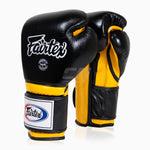 Luvas de Boxe Fairtex Mexican Modelo BGV9 Preto-amarelo