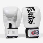 Luvas de Muay Thai Fairtex BGV19 Deluxe Branco