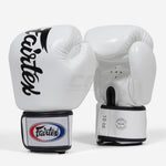 Luvas de Muay Thai Fairtex BGV19 Deluxe Branco