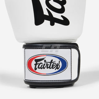 Luvas de Muay Thai Fairtex BGV19 Deluxe Branco