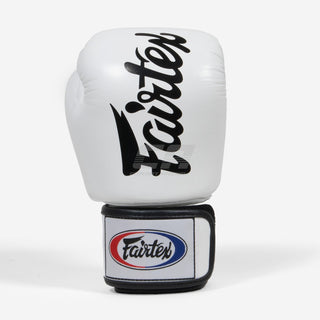 Luvas de Muay Thai Fairtex BGV19 Deluxe Branco