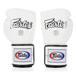 Luvas de Muay Thai Fairtex BGV5 Super Sparring Branco