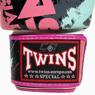 Luvas de Muay Thai Twins Special FBGVL3 Candy Cor-de-rosa