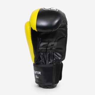 Luvas de Boxe Raptor SAP WAKO Preto-Amarelo