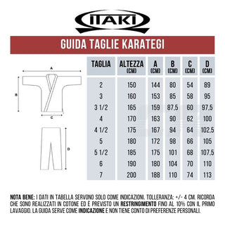 Fato karate Itaki Kumite de Ouro WKF Art. 53G