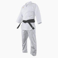 Fato karate kumite Adidas Adizero 2.0 WKF branco sem riscas