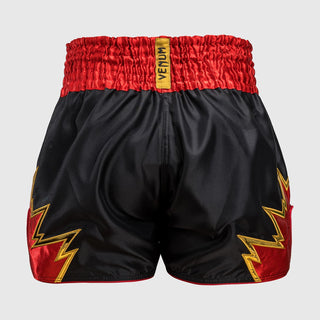 Pantaloncini kick-thai Venum Inferno Nero-oro-rosso-Combat Arena