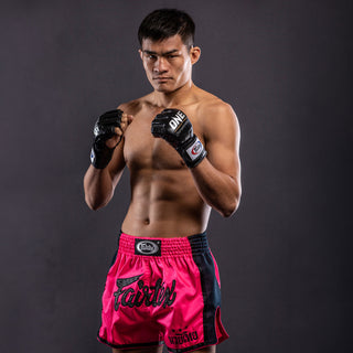 Calções de Kickboxing-Thai Fairtex BS1714 cor-de-rosa