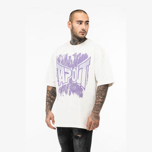 T-shirt Tapout Oversize CF Tee Bianco-Combat Arena