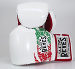 Luvas de Boxe Cleto Reyes Safetec CB4 Mexican Branco-vermelho com atacadores