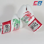 Luvas de Boxe Cleto Reyes Profissional CB2 Branco-Vermelho Mexican com atacadores