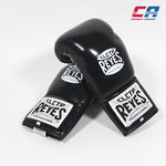 Luvas de Boxe Cleto Reyes Profissional CB2 Preto-Prata com atacadores