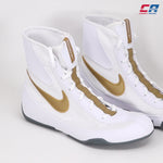 Sapatos de Boxe Nike Machomai Branco-Dourado