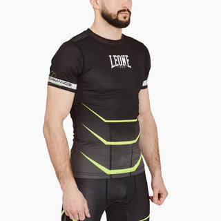 Rashguard a compressione Leone Revo Fluo AB927F-Combat Arena