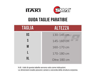 Caneleiras com proteção para os pés Smai WKF Art. 413S